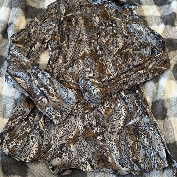 Reitmans Animal Print Blouse - Picture 4 of 4